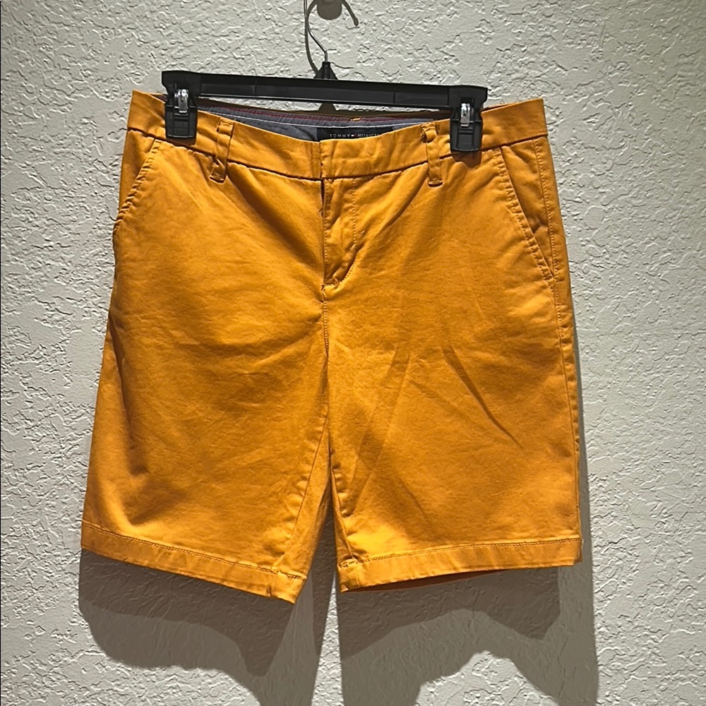 Tommy Hilfiger Orange Skorts Vibrant Cotton-Blend